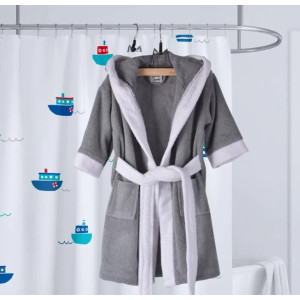 Модерен детски халат Зайко S 