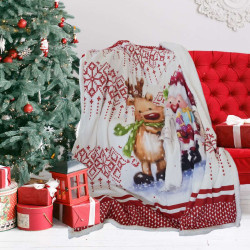 Одеяло с арт десен Коледа