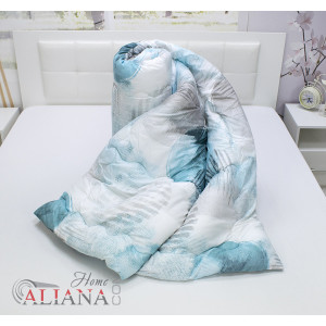 Микрофибърна олекотена завивка, зимна - Синя Фантазия