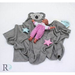 Бебешка хавлиена кърпа с качулка Koala
