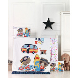 Бебешки спален комплект Сърф Ранфорс