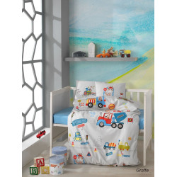 Бебешки спален комплект Graffe - Памучен ранфорс