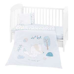Бебешко спално бельо с обиколник, Ранфорс - Лиско