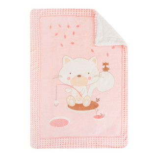 Розово одеяло за бебе от шепра - Мечо за риба