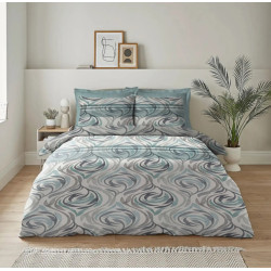 Единичен спален комплект Сини рози