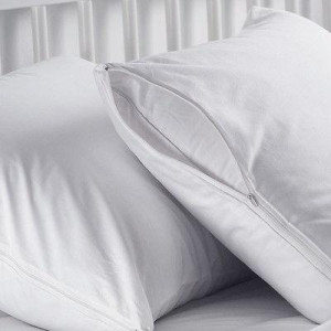 Памучна калъфка за възглавница с цип