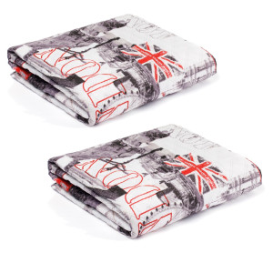 Промо комплект 2 бр. Микрофибърни шалтета London