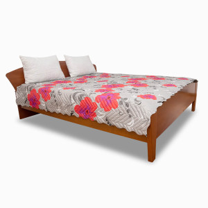 Микрофибърно покривало за спалня Red flowers