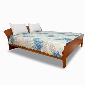 Микрофибърно покривало за спалня Blue flowers