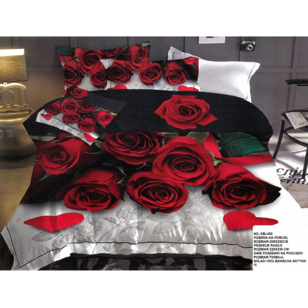 Спален комплект 3D дизайн - Розата на любовта