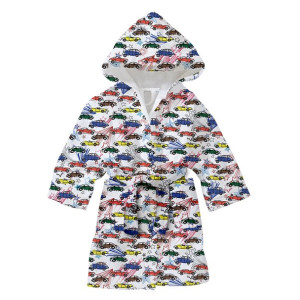 Детски халат за баня Бързи коли