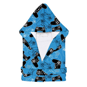 Детски халат с качулка Геймър Детски халат с качулка Геймър