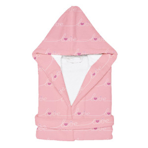 Детски халат с качулка Сърчица