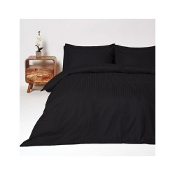 Елегантно спално бельо в черно - Памучен сатен