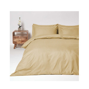 Елегантно спално бельо в бежово - Памучен сатен