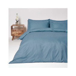 Елегантно спално бельо в синьо - Памучен сатен