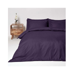 Единичен спален комплект Лилаво райе