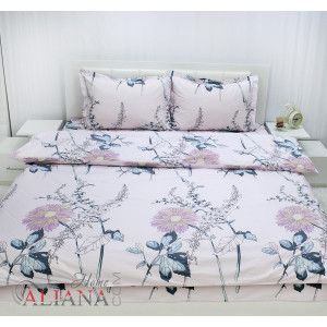 Комплект чаршафи от ранфорс Pink And Blue Flowers