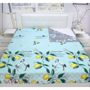 Двулицево покривало от микрофибър - Лимони