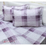 Спално бельо памук-ранфорс Square lilac
