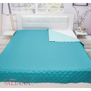 Шалте с две лица в тюркоаз и мента