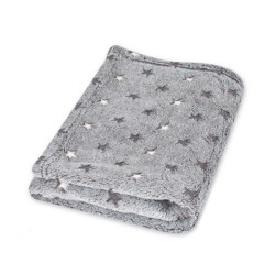 Сиво бебешко одеяло Звездички