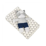 Плюшено бебешко одеяло с играчка Панда