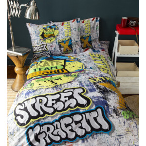 Луксозен бебешки спален комплект - Улични графити