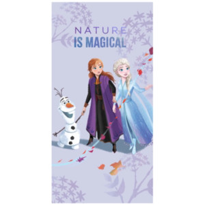 Памучна плажна кърпа Ана и Елза Памучна плажна кърпа Ана и Елза