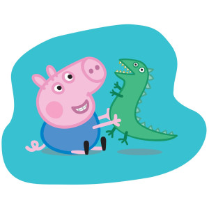 Интериорна възглавница Peppa Pig Turquoise Интериорна възглавница Peppa Pig Turquoise