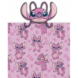 Одеяло Stitch с плюшена възглавница - Розово