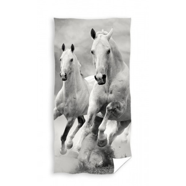 Памучна плажна кърпа Horses