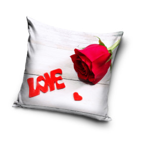 Калъфка за възглавница с 3Dдесен - Влюбени