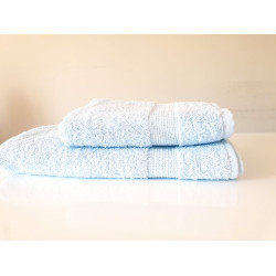 Комплект сини памучни хавлиени кърпи