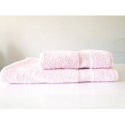 Комплект розови памучни хавлиени кърпи
