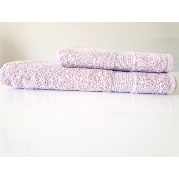 Комплект лилави памучни хавлиени кърпи