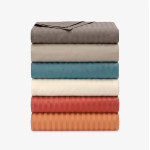 Долен чаршаф Seviliya Satin Stripe – Orange 220×240 см.