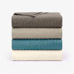 Долен чаршаф Seviliya Satin Stripe – Blue 150×260 см.