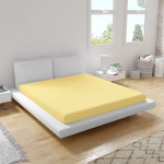 Долен чаршаф Ranforce Comfort – жълт, 150х275 см.