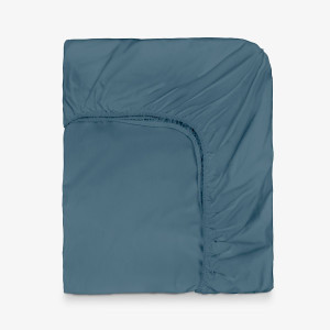 Син чаршаф с ластик Nuances - 120х200 см.