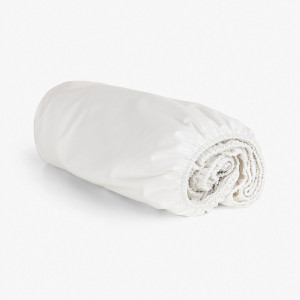 Чаршаф с ластик от перкал бял - 100х200 см.