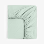 Чаршаф с ластик от перкал Мента - 140х200 см.