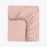 Чаршаф с ластик от перкал Праскова - 140х200 см.