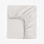 Чаршаф с ластик от перкал светлосив - 140х200 см. Чаршаф с ластик от перкал светлосив - 140х200 см.