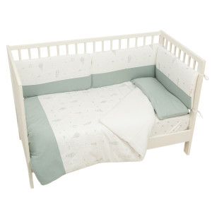 Бебешки комплект Blue Sky Bamboo – 3 части с обиколник