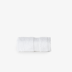 Бяла хавлиена кърпа от египетски памук Alexandria - 30х50 см.