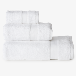 Бяла хавлиена кърпа от египетски памук Alexandria - 70х140 см.