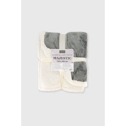 Одеяло с луксозен дизайн Маджестик Сиво - 200х220 см.  