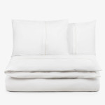 Двойно спално бельо Premium Elegance бежов - Памучен сатен