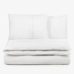 Двойно спално бельо Premium Elegance бежов - Памучен сатен